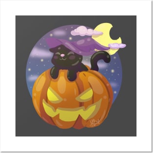 Witchy Cat Posters and Art